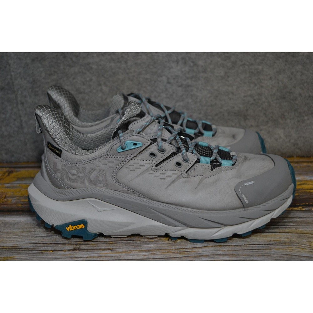 Hoka One Kaha 2 Low GTX Shoes Womens 8.5 B Gray Gore-Tex Hiking 1123191 SBCRL